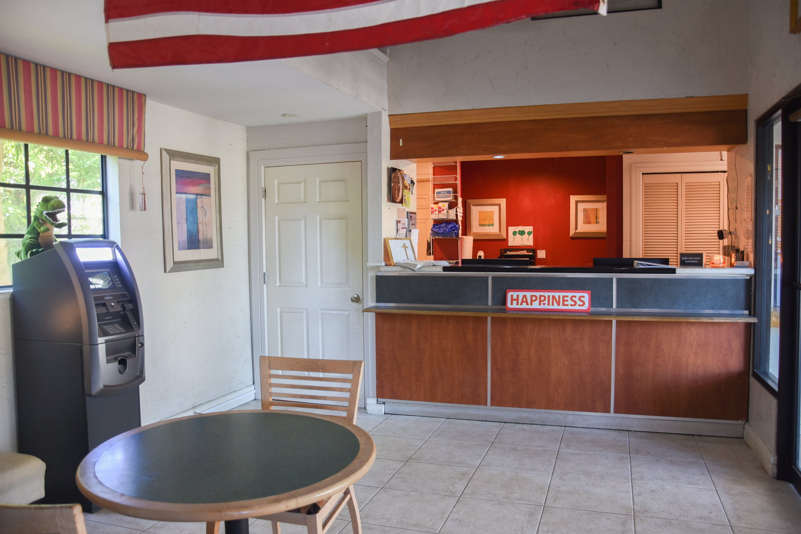 Lobby and front desk